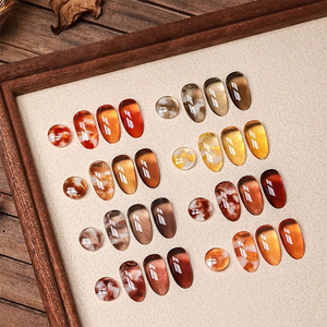 AILANUO – Nouvelle série de vernis à ongles gel 8 couleurs, collection ambre exquise, OEM 15 ml, vernis gel effet œil-de-chat, fournitures de salon de manucure - Product Image 2