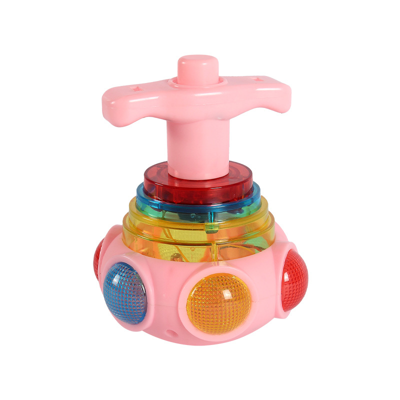787-18 Trompo Giratorio con Luz y Música - Bolsa OPP Rosa