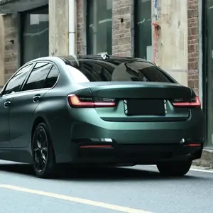 Film Vinyle d'Habillage en PET PVC Haut de Gamme Vert Noir <span class=keywords><strong>Mat</strong></span> Métallisé pour Carrosserie Complète de Voiture, Autocollant de Protection pour Changement de Couleur à Faire Soi-Même - Product Image 3