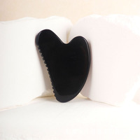 Vente en gros de pierres noires Bian pour massage du cou, Gua Sha, massage facial, grattage du visage et du corps, thérapie anti-âge, beauté, Guangdong LRYS