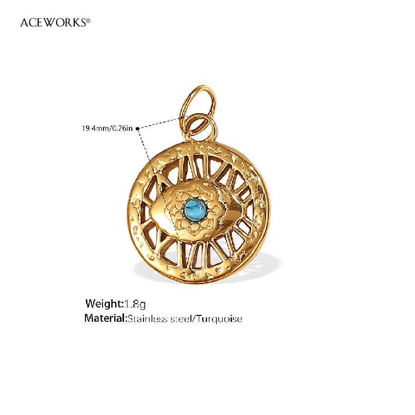 Oeil à cadre ouvert Halo turquoise&nbsp;: