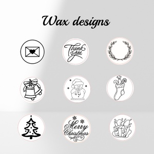 Sigillo Adesivo in Cera Personalizzato <span class=keywords><strong>con</strong></span> <span class=keywords><strong>Logo</strong></span>/Colori Dorati, Varie Dimensioni, Design Personalizzato per Matrimoni e Decorazioni per Ufficio - Product Image 4
