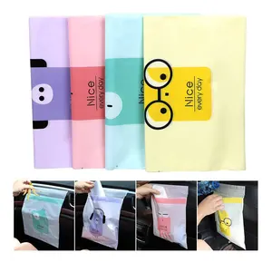 Custom durable kitchen bedroom travel office storage disposable vomit leak-proof sticky car garbage bags