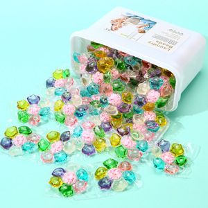 Cápsulas de detergente para ropa suavizantes de fragancia de larga duración 7 en 1 con eliminación de manchas, embalaje personalizado OEM procesado - Product Image 3