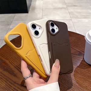 Funda tipo cartera con patrón de cuero TPU suave para <span class=keywords><strong>iPhone</strong></span> 15 16 <span class=keywords><strong>Pro</strong></span> Max para <span class=keywords><strong>iPhone</strong></span> <span class=keywords><strong>13</strong></span> <span class=keywords><strong>Pro</strong></span> Max 14 funda de teléfono con tarjetero - Product Image 3