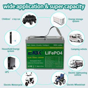 Batterie rechargeable LiFePO4 à semi-conducteurs 12V 100Ah neuve avec BMS, 3000+ cycles, pour énergie solaire (OEM/ODM) - Product Image 5