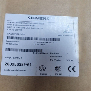 SIMOVERT MASTERDRIVES รุ่นดั้งเดิม 6SE70234EP60Z ชุดควบคุมการเคลื่อนที่ PLC - Product Image 1