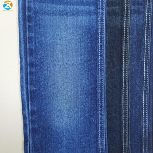 Tissu en denim sergé bleu non extensible 13,5 oz de haute qualité, lourd, résistant au rétrécissement, respirant, mélange de coton et de polyester pour hommes, femmes et garçons - Product Image 5