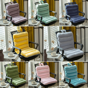 Coussin de chaise en peluche avec dossier, coussin d'assise long et doux pour chaise de bureau, chaise d'ordinateur, étudiant - Product Image 4