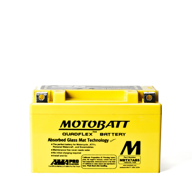New Motobatt Motorcycle Battery 12V 11Ah AGM Rechargeable 132Wh (18.9A) Plastic Italy MBTZ14S BQ043 for Replace/Repair