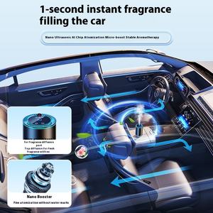 Désodorisant de voiture à projection intelligente de lumière ambiante de ciel étoilé Accessoire de parfum de voiture en plastique - Product Image 2