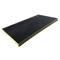 Panneau d'isolation en laine de verre pour conduit d'air CVC, 48 kg/m, 25 mm, pour protection incendie
