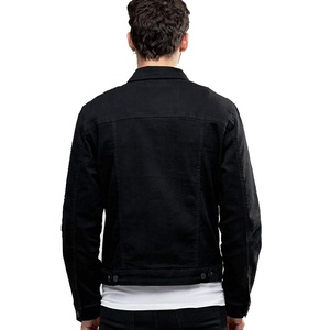Chaqueta Casual <span class=keywords><strong>de</strong></span> <span class=keywords><strong>Mezclilla</strong></span> <span class=keywords><strong>Negra</strong></span> Lisa 100% Algodón Personalizable para <span class=keywords><strong>Hombre</strong></span>, Diseño <span class=keywords><strong>de</strong></span> Chaqueta Vaquera para <span class=keywords><strong>Hombre</strong></span>, Nueva Llegada <span class=keywords><strong>de</strong></span> Otoño - Product Image 3
