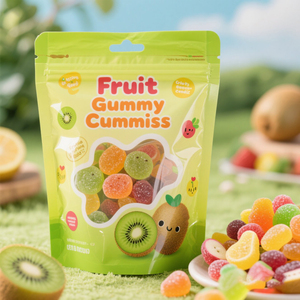 กระเป๋าแบบยืนทำจากวัสดุพีอีมีรูสำหรับแขวนทำจากหน้าต่างรูปทรงพิเศษสำหรับถุงเยลลี่<span class=keywords><strong>ผล</strong></span><span class=keywords><strong>ไม้</strong></span> - Product Image 2