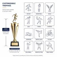 Trophée de Pickleball, Trophée Personnalisé de Pickleball, Trophée Sportif Personnalisé, Trophée Métallique Personnalisé, Récompense du Gagnant du Tournoi