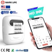 Étiqueteuse sans fil professionnelle Marklife P50, mini-imprimante d'étiquettes, machine à autocollants portable avec logo personnalisé pour le commerce de détail