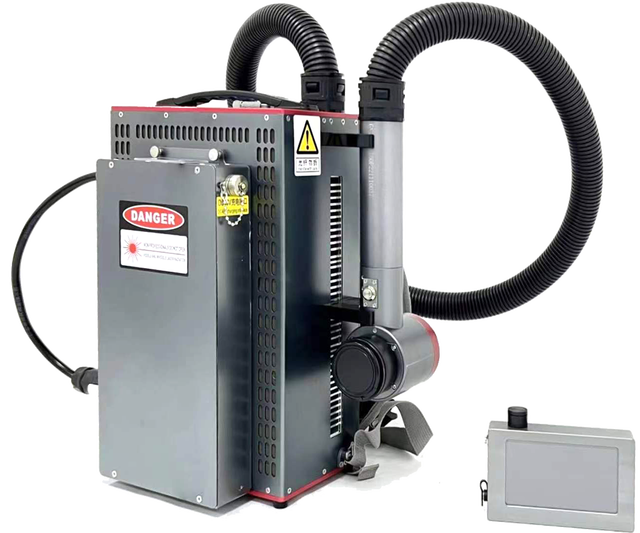 1000W Portable   Laser Cleaning Machine for Metal Surfaces for Stainless Steel Aluminum Wood Price-Friendly Backpack Design