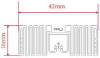 Étiquettes RFID en papier imperméables certifiées ARC, ISO 18000-6C 860-960MHz 45*20mm Impinj M730/M830 EPC 128 bits, pour la vente au détail