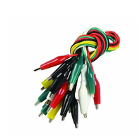 1 Juego / 10 Unidades, Cable de Prueba DIY de Doble Extremo para Placa de Desarrollo, Cables de Mantenimiento de 46cm con Pinza de Cocodrilo y Cable, ¡Venta Caliente!