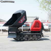 Rhinoceros Mini-Raupendumper Zement-Sand-Transporter Kompakter Raupentransporter Baustellenlader