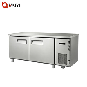 Commercial Kitchen <b>Refrigerator</b> Chiller Kitchen Workbench Two Door Kitchen Fridge for Food Storage - Product Image 1