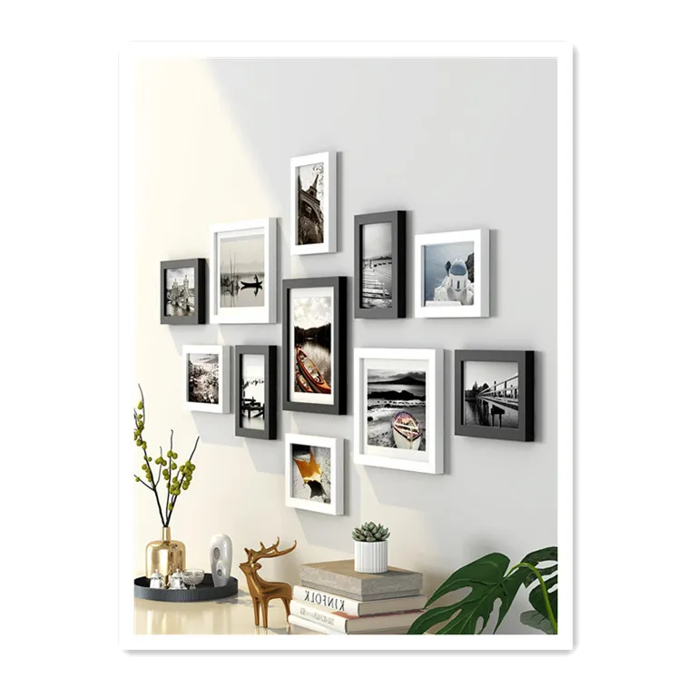 ArtUnion-Juego de marcos de fotos personalizados, album de fotos colgantes de pared para decoración de pared, venta al por mayor