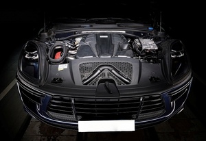18-Sistema de admisión de fibra de carbono seco real para mejorar la velocidad de conducción para <span class=keywords><strong>Porsche</strong></span> para tubos de admisión de aire del motor <span class=keywords><strong>Macan</strong></span> S 3,0 T GTR - Product Image 2