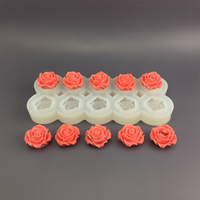 HY Fruitvormige siliconen mal 3D druif lychee kers aardbei kaars zeep wax taartdecoratie taartgereedschap