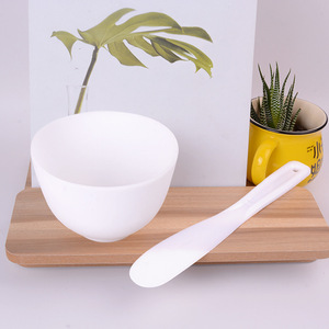 <b>Silicone</b> Facial Mask Bowl Set (Two Pieces) - DIY Facial Mask Application <b>Tool</b> for Beauty Salons and Facial Spas - Product Image 1