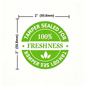 Étiquette adhésive ronde personnalisée en vinyle alimentaire imperméable <span class=keywords><strong>pour</strong></span> <span class=keywords><strong>pot</strong></span> <span class=keywords><strong>de</strong></span> <span class=keywords><strong>confiture</strong></span> ou <span class=keywords><strong>de</strong></span> miel, avec logo personnalisé et sceau inviolable - Product Image 2