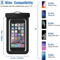 YUANFENG – pochette de téléphone étanche en pvc flottant transparent pour l'extérieur