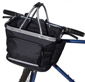 BSCI personnalisé amovible petit animal de compagnie chat chien transporteur pliable <span class=keywords><strong>avant</strong></span> vélo panier vélo guidon cyclisme pique-nique sac - Product Image 6