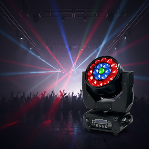 Projecteur de scène LED <span class=keywords><strong>Mac</strong></span> <span class=keywords><strong>Aura</strong></span> 19x15W RVBW à tête mobile, faisceau de lavage, lumière de fête disco avec contrôle DMX512 pour DJ et mariages - Vente chaude - Product Image 2