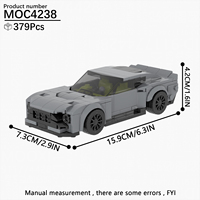 Voitures de ville MOC, collection de voitures RC, modèle de voiture en plastique, ensembles de blocs de construction, cadeau pour enfants, jouets MOC4238