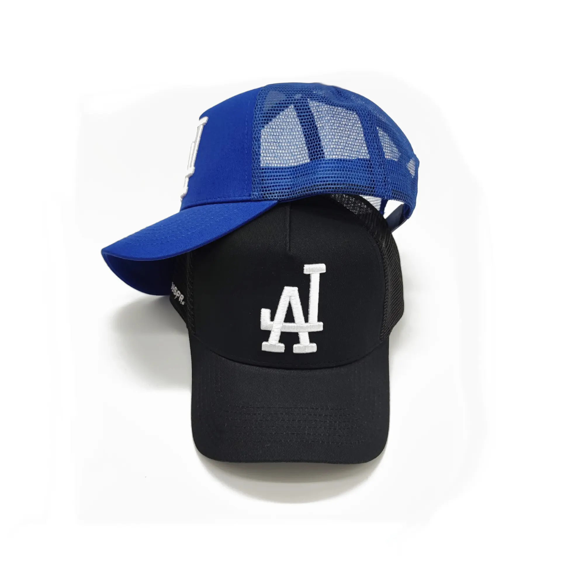 OEM بالجملة مخصص الصيف 5 لوحة 3D التطريز شعار خمر la شبكة Snapback قبعة سائق الشاحنة تركيبها قبعة بيسبول رياضية