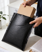 Enveloppes en plastique noir à bulles personnalisées, imprimées, très vendues, épaisses, pour envoi postal, enveloppes à bulles rembourrées