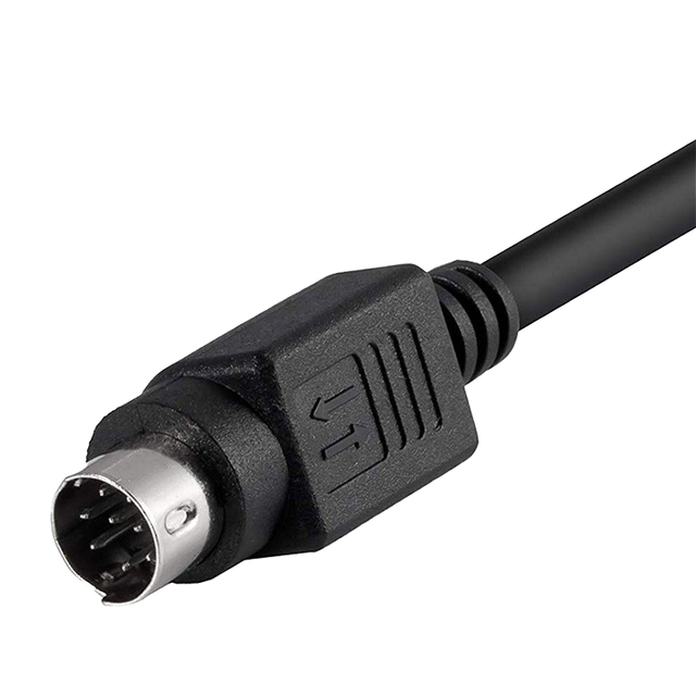 DAJIANG OEM Customized MINI DIN 6 Pin Male to Male PVC Audio Cable with Bare Copper Conductor for HDTV and Computer Use