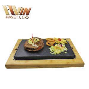 Chaude <span class=keywords><strong>Lave</strong></span> Pierre <span class=keywords><strong>De</strong></span> Cuisson avec <span class=keywords><strong>Plateau</strong></span> En Bambou et <span class=keywords><strong>Plateau</strong></span> En Acier Inoxydable/Restaurant <span class=keywords><strong>de</strong></span> Cuisine - Product Image 2