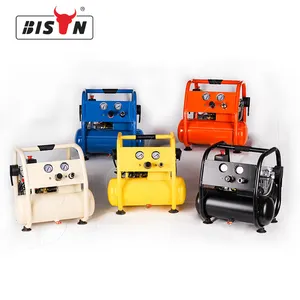 Bison Kompresor Udara Mini Elektrik 1100W 6 Liter, Kompresor Udara Bebas Minyak Kecil Sunyi