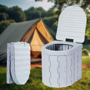Haute qualité adulte mobile en plein air vente chaude <span class=keywords><strong>Camping</strong></span> Portable voyage voiture toilette en plastique pliant <span class=keywords><strong>Camping</strong></span> toilette - Product Image 1