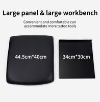 Accessoires de tatouage pliables professionnels de haute qualité en acier inoxydable avec repose-bras pour les salons de tatouage