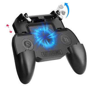 Pubg-cep telefonu denetleyicisi için soğutma fanı tetik Joystick oyun tekerleği direksiyon ile 2000mAh mobil Gamepad - Product Image 1