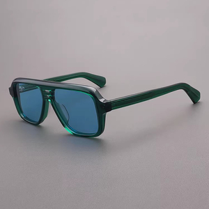 แว่นกันแดดดีไซน์เนอร์สำหรับผู้หญิง แว่นตาสีดำ กรอบสี่เหลี่ยม แว่นกันแดดโลโก้ 2026 แว่นกันแดดโพลาไรซ์อะซิเตท - Product Image 3