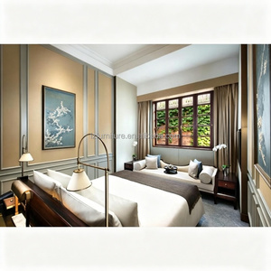 ชุดห้องนอนไม้สไตล์โมเดิร์นหรูหรา เฟอร์นิเจอร์โรงแรมฮิลตันสำหรับขาย - Product Image 3