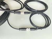 Connecteur M12 mâle 8 broches droit, moulage par injection intégré pour câbles et connecteurs, résistant à la rupture et à la déconnexion
