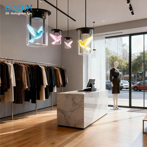 Décoration de magasins de vêtements pour femmes avec éclairage de barre de moniteur et boîte d'affichage, boîte d'affichage holographique 3D intérieure <span class=keywords><strong>AL</strong></span> - Product Image 1