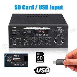 เครื่องขยายเสียง 900W 12V/220V ดิจิตอล สำหรับใช้ในบ้าน รองรับบลูทูธ เสียงไฮไฟ สเตอริโอ ซับวูฟเฟอร์ เครื่องเล่นเพลง - Product Image 4