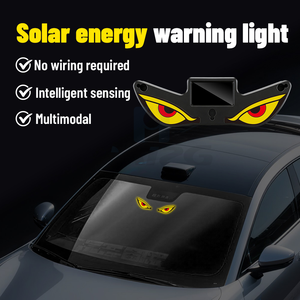 HAIZG Feu de signalisation solaire LED sans fil, système solaire « Œil du Diable », installation non destructive, système d'éclairage automatique flexible - Product Image 4
