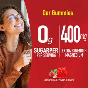 <span class=keywords><strong>Glycinate</strong></span> de Magnésium Bio Vegan 500mg Suppléments de Citrate de Magnésium Gommes Naturelles Calmes de Magnésium - Product Image 6