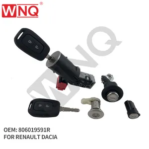 WNQ evrensel araba anahtarı seti kontak anahtarı kapı kilidi anahtarı 806019591R Renault Dacia için